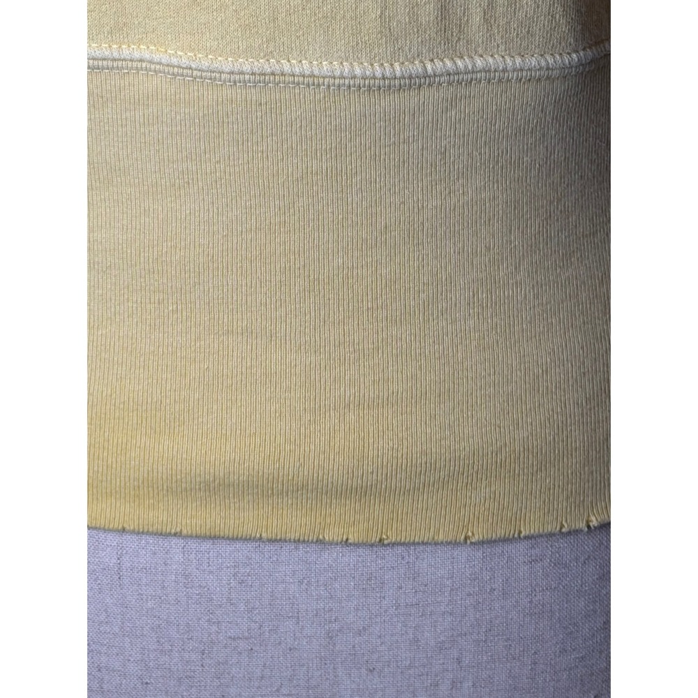 n:PHILANTHROPY Reeves Sweatshirt Women Small Yellow Crop Distressed Streetwear - Picture 10 of 15